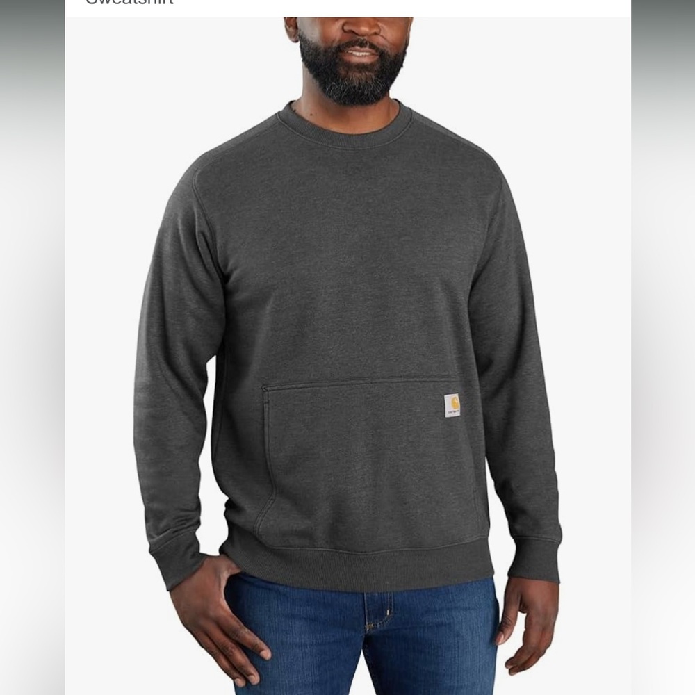 Carhartt nwt xl tall force relaxed, fit lightweight crewneck sweatshirt TS5568M